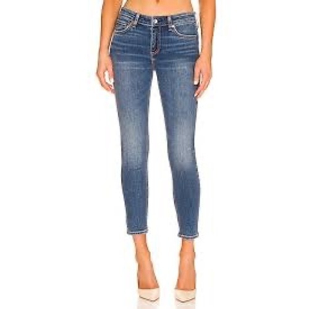 Rag & Bone Cate Mid-Rise Ankle Skinny Jeans Clover Blue 27